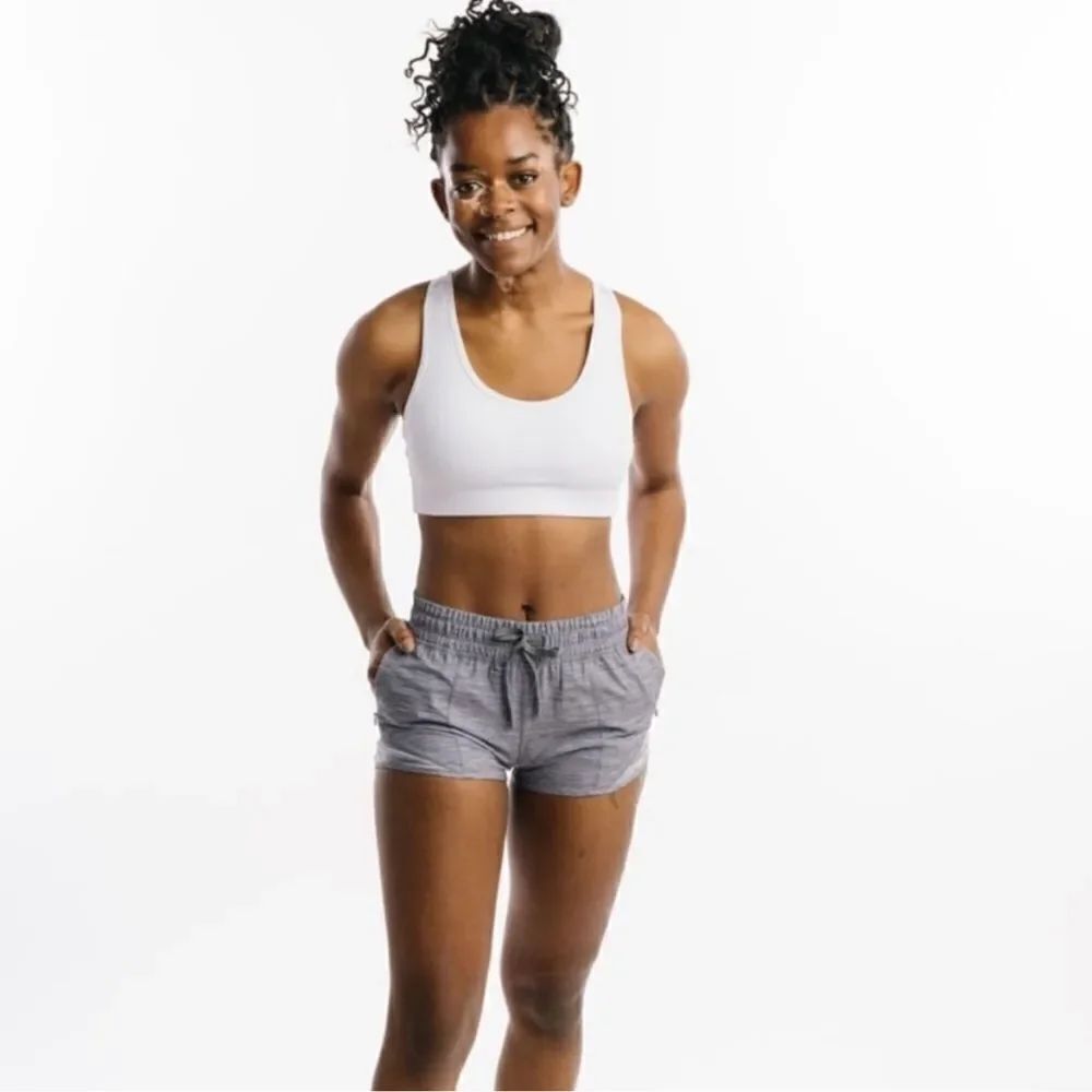 ZYIA Gray Camo Mesh Hidden Zipper Shorts Size Small